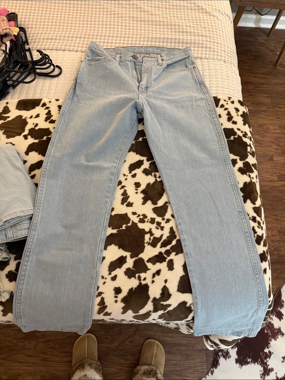 Wrangler Light Blue Straight-Leg Women's Jeans